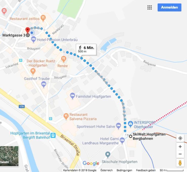 Appartement Der Buergerbote Zur Hohen Salve Hopfgarten im Brixental Eksteriør bilde